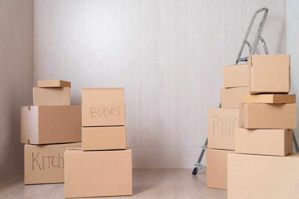 Organized moving boxes for relocation Toronto