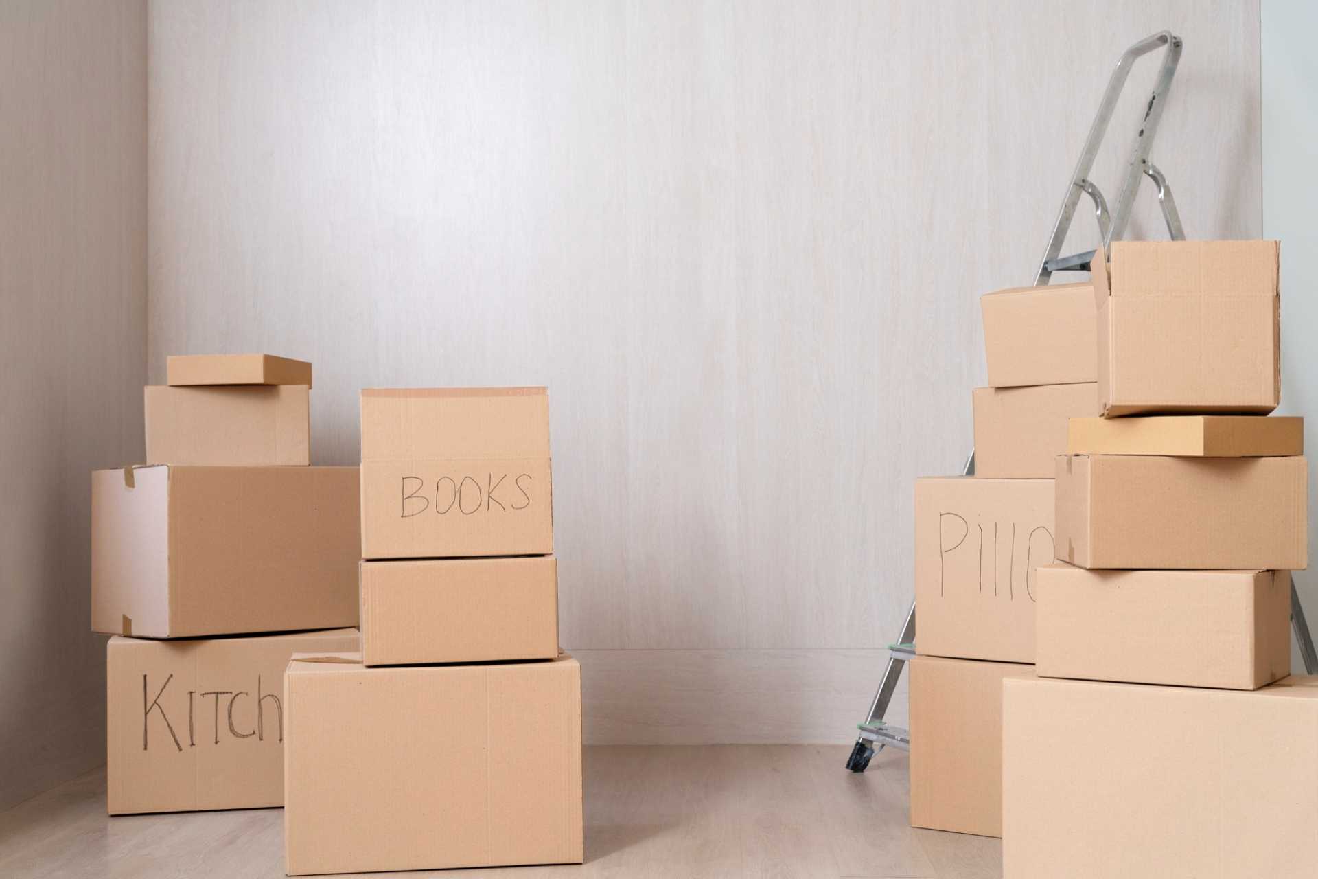 Organized moving boxes for relocation Toronto